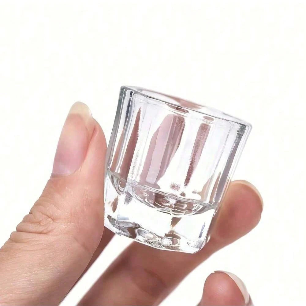 75ml NOCIS Acrylic Liquid Monomer Set- Professional Odorless Nail Extension System, Includes 3 Nail Brushes And Glass Mixing Palette, Suitable For Acrylic Press-On Nails