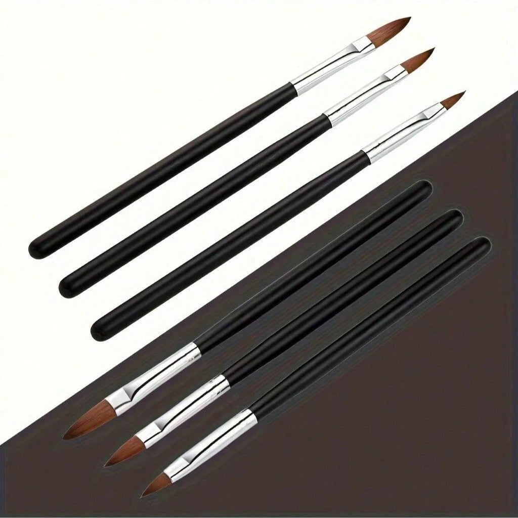 75ml NOCIS Acrylic Liquid Monomer Set- Professional Odorless Nail Extension System, Includes 3 Nail Brushes And Glass Mixing Palette, Suitable For Acrylic Press-On Nails