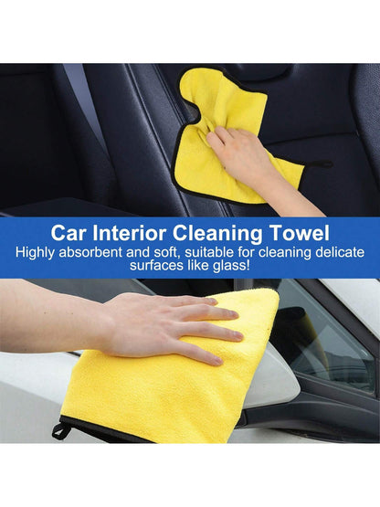 7pcs Car Interior Cleaning Kit, Includes Cleaning Gel, Soft Microfiber Cloth, Vent Duster, Car Cleaning Clay, Detail Cleaning Brush Accessories, Suitable For Car Decor, Sedan, Truck, SUV, RV, Etc.
