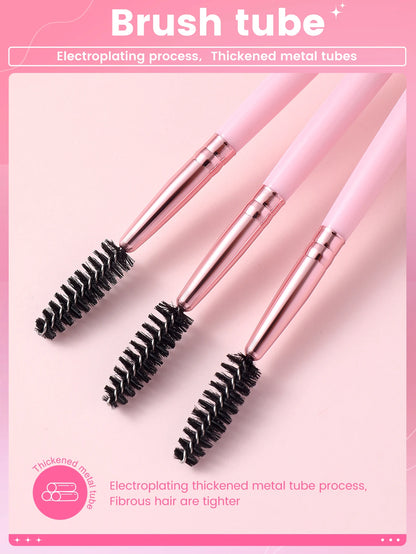 7PCS Eye Pink Stick Mascara Brush Is Suitable For Eyebrow And Eyelash Extender, Which Can Be Used Repeatedly