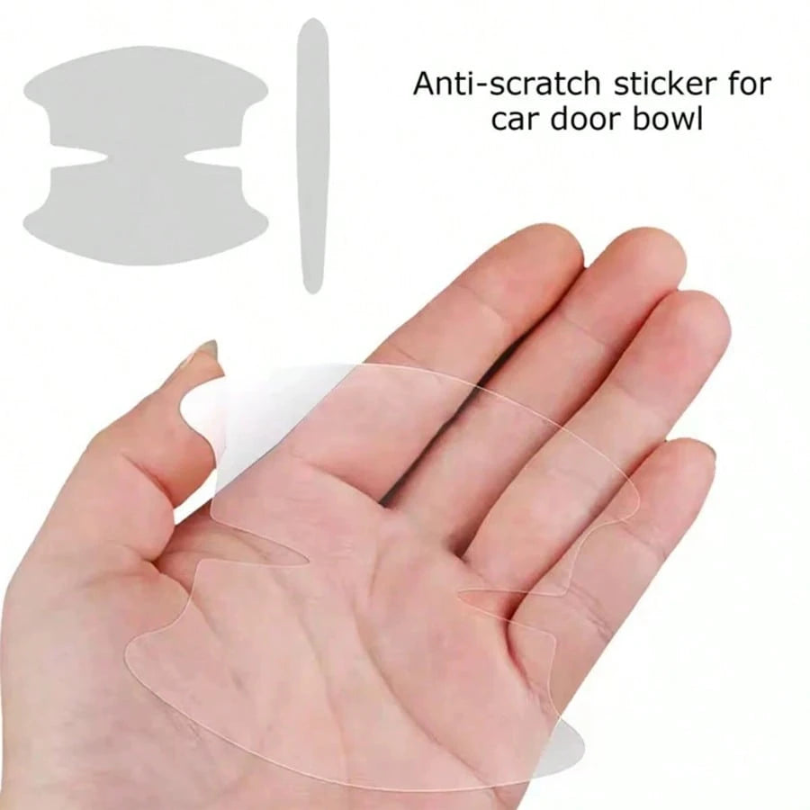 8PCS Door Handle Sticker, Scratch-Proof Car Door Protective Sticker, Door Bowl Protective Film