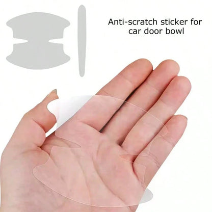 8PCS Door Handle Sticker, Scratch-Proof Car Door Protective Sticker, Door Bowl Protective Film