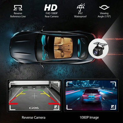 9-Inch CarPlay Screen For Car- Portable Multimedia Player With HD Backup Camera, GPS Navigation, Siri Voice Assistant, FM Radio, AUX & Mirror Link- Supports Apple CarPlay & Android Auto