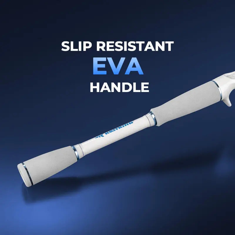 Casting Rod & Reel Combo, IM6 Graphite 2-Piece Blank, Stainless Steel Guides, EVA Handle, Sensitive Fishing Combo