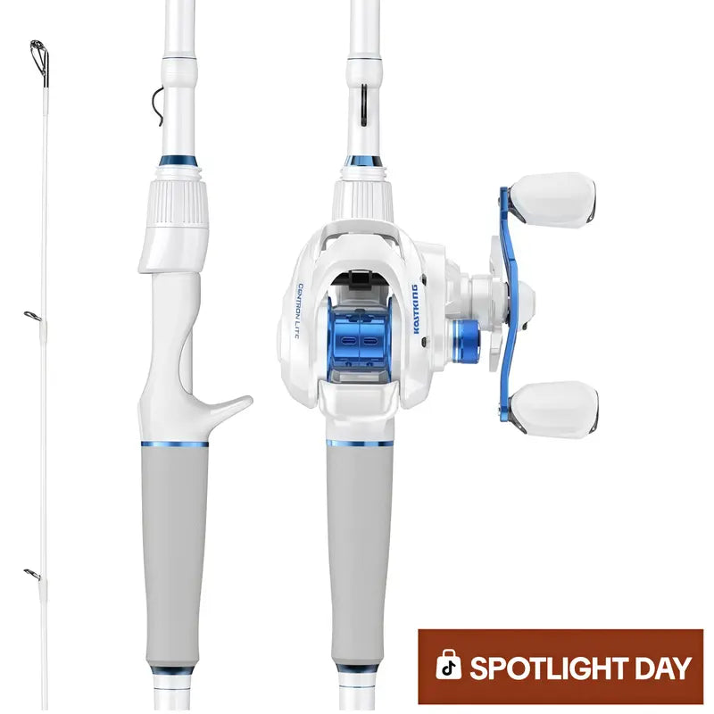 Casting Rod & Reel Combo, IM6 Graphite 2-Piece Blank, Stainless Steel Guides, EVA Handle, Sensitive Fishing Combo