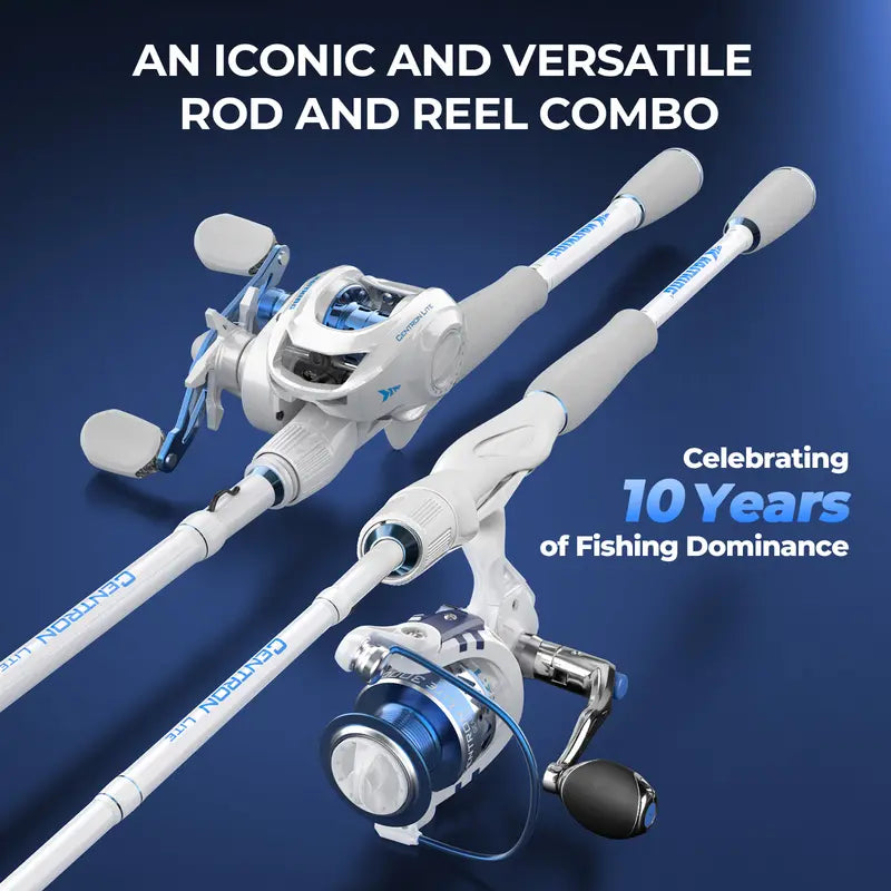 Casting Rod & Reel Combo, IM6 Graphite 2-Piece Blank, Stainless Steel Guides, EVA Handle, Sensitive Fishing Combo