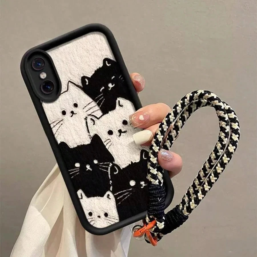 A Little Cat Phone Case 2026's Latest Hot-Selling Cat Mobile Phone Case Cell Phone Case For Galaxy S26, S25, S24, S24Plus/S24+, S24Ultra, S24FE, S20, S21, S22, S23 Compatible With IPhone 11/11 Pro/11