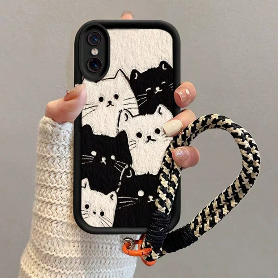 A Little Cat Phone Case 2026's Latest Hot-Selling Cat Mobile Phone Case Cell Phone Case For Galaxy S26, S25, S24, S24Plus/S24+, S24Ultra, S24FE, S20, S21, S22, S23 Compatible With IPhone 11/11 Pro/11