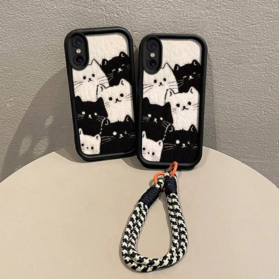A Little Cat Phone Case 2026's Latest Hot-Selling Cat Mobile Phone Case Cell Phone Case For Galaxy S26, S25, S24, S24Plus/S24+, S24Ultra, S24FE, S20, S21, S22, S23 Compatible With IPhone 11/11 Pro/11