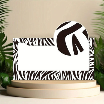 A Zebra-Pattern License Plate Frame Designed As A Vehicle Decorative Cover.This Aluminum Bracket Holder Is Rust-Proof, Noise-Proof, And Weather-Resistant, Suitable For Standard American License Plates
