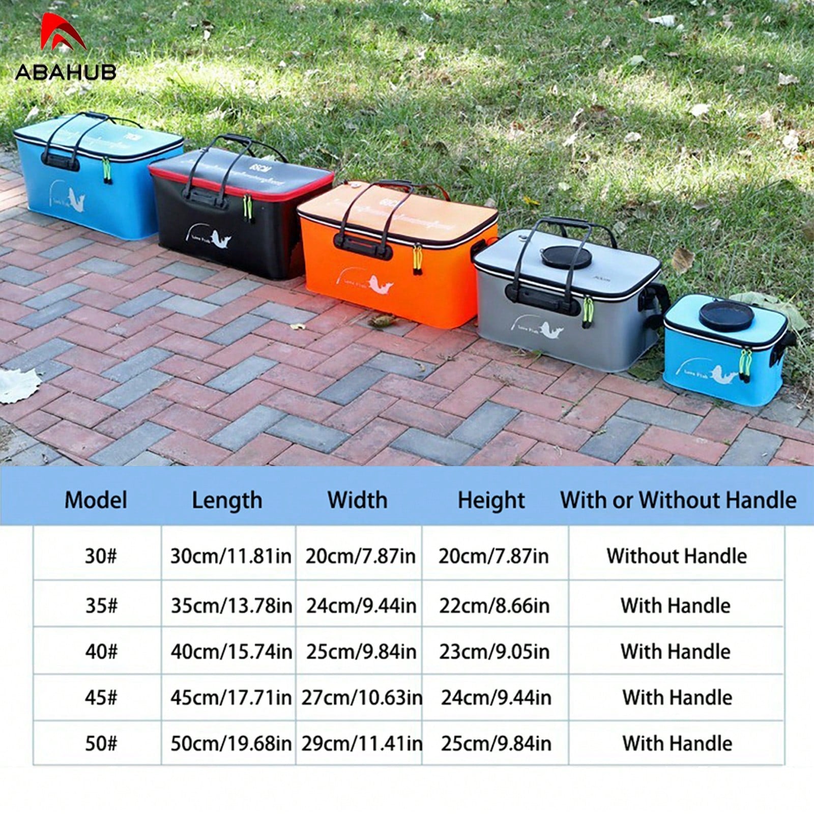 ABAHUB EVA Foldable Thickened Fishing Box, Multi-Functional Handheld Fishing Gear Storage And Fish Bucket.