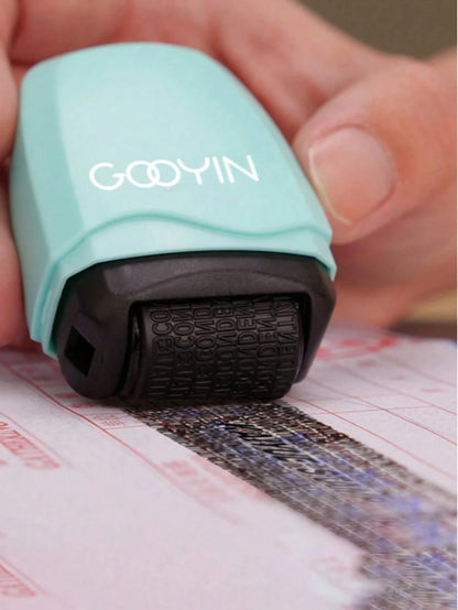 ABS Material Identity Protection Rolling Seal- GODYIN Privacy Protection, Used To Hide Confidential Information And Addresses, Anti-Theft, Blue/Pink/Green Available, Fashionable Smooth Surface, Schoo