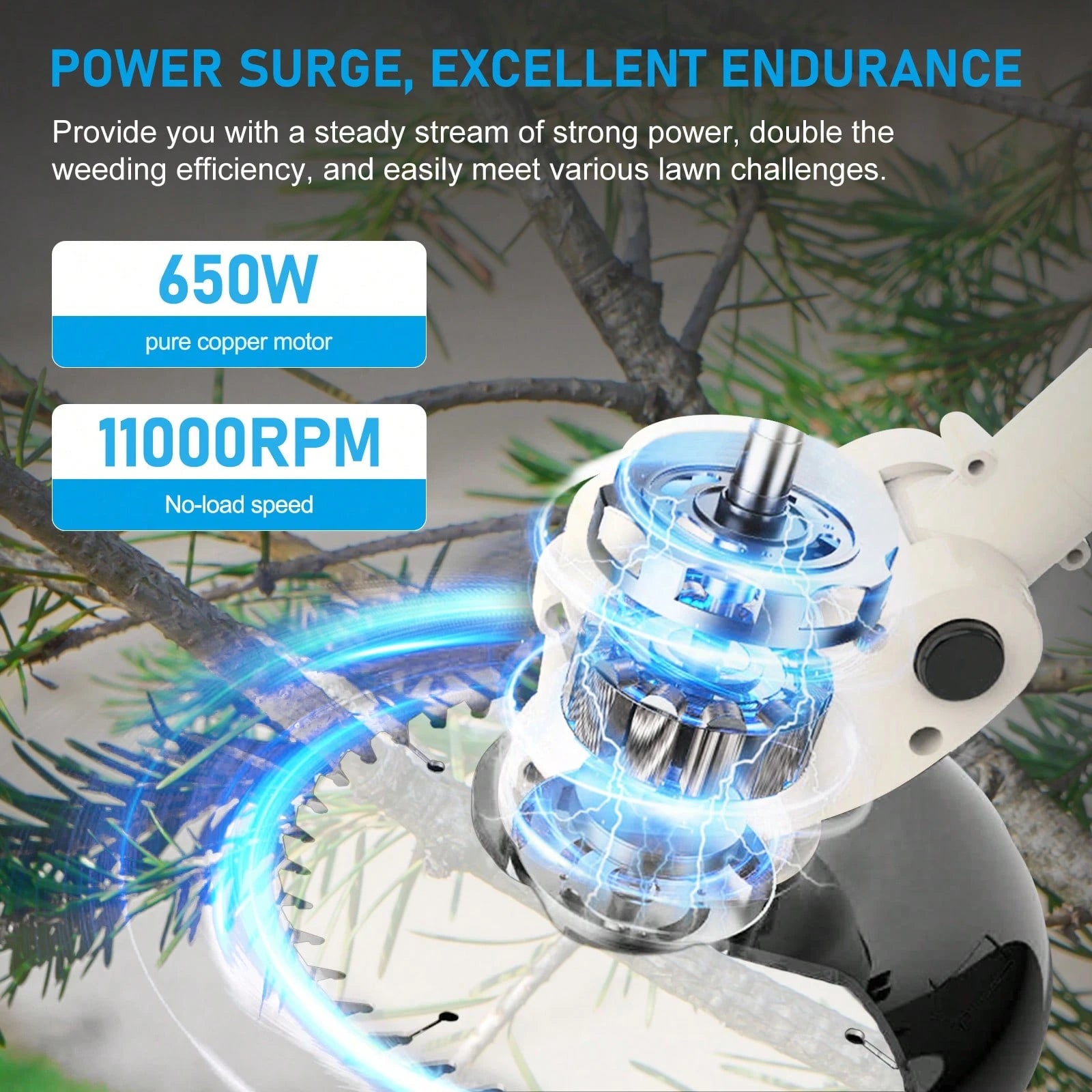Adjustable Cordless Lawn Mower & Trimmer, 21V Eater With 3 Modes, Dual Batteries For Yard, Edging & Brush
