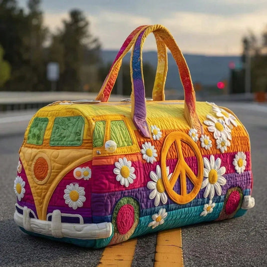 Adjustable Strap Quilted Duffle Bag Large Capacity 3D Quilting Craft Travel Duffel Bag Tote Bags Short-Distance Handbag