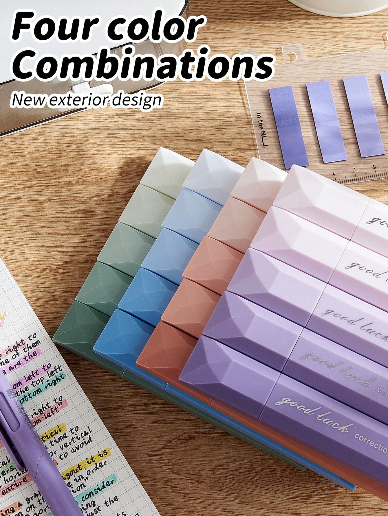 Aesthetic Beauty Correction Tape 5 PCS,For Smooth Error Covering,School Exams & Office Documents School Supplies,Back To School