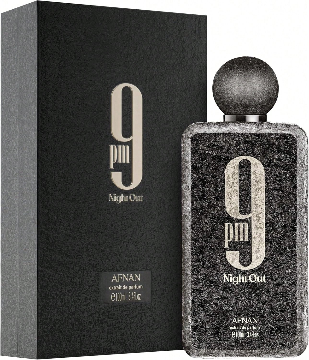 Afnan 9 PM Night Out Unisex Extrait De Parfum 100ml Warm Sweet Spicy Opening Fresh Fruity Ideal For Evening Out Dates Casual Activities