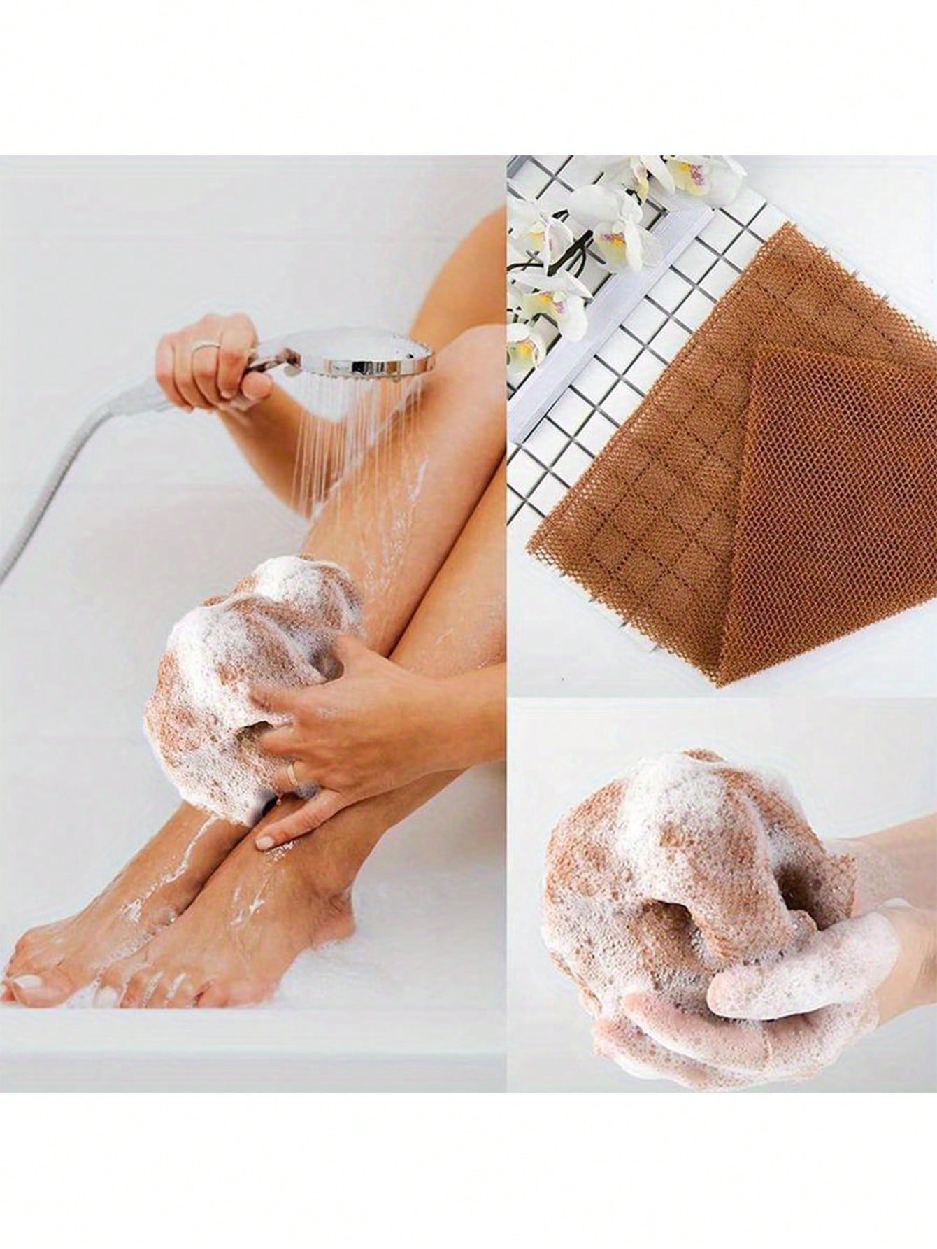 African Mesh Bath Sponge, African Mesh Long Bath Mesh Sponge Exfoliating Shower Body Scrubber Back Scrubber Skin Smooth Towel Nylon Korean Exfoliating Body Wash/Towel Japanese Body Wash/Towel Shower G