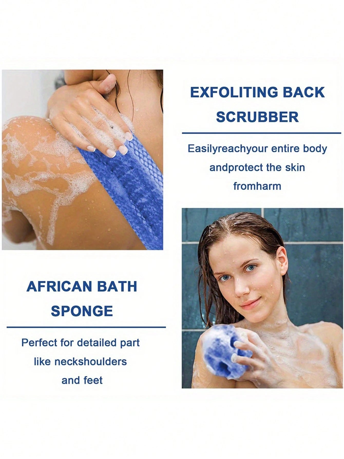 African Mesh Bath Sponge, African Mesh Long Bath Mesh Sponge Exfoliating Shower Body Scrubber Back Scrubber Skin Smooth Towel Nylon Korean Exfoliating Body Wash/Towel Japanese Body Wash/Towel Shower G