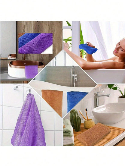 African Mesh Bath Sponge, African Mesh Long Bath Mesh Sponge Exfoliating Shower Body Scrubber Back Scrubber Skin Smooth Towel Nylon Korean Exfoliating Body Wash/Towel Japanese Body Wash/Towel Shower G