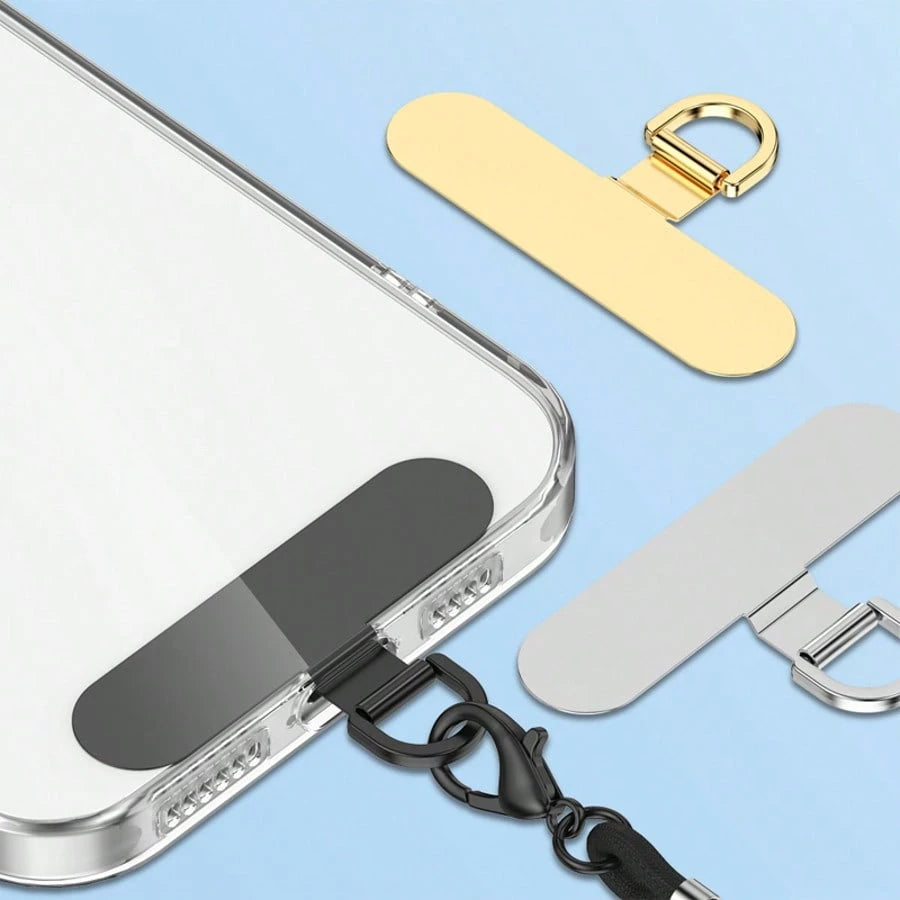 Alloy Lanyard Gasket 2/5/10pcs Universal Metal Phone Lanyard Spacer Ultra-Thin Phone Strap Clip Pendant Sticker Birthday Gift