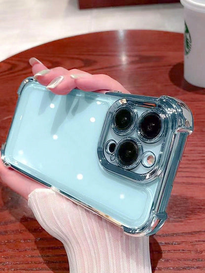 Alloy Screen Protection Solid Material Basic Phone Case Colorful Painted Metallic Electroplated Shock-Proof Bumper Case Compatible With IPhone 16/16 Pro/16 Plus/16 Pro Max/17 Pro Max/17 Pro/17/17 Air