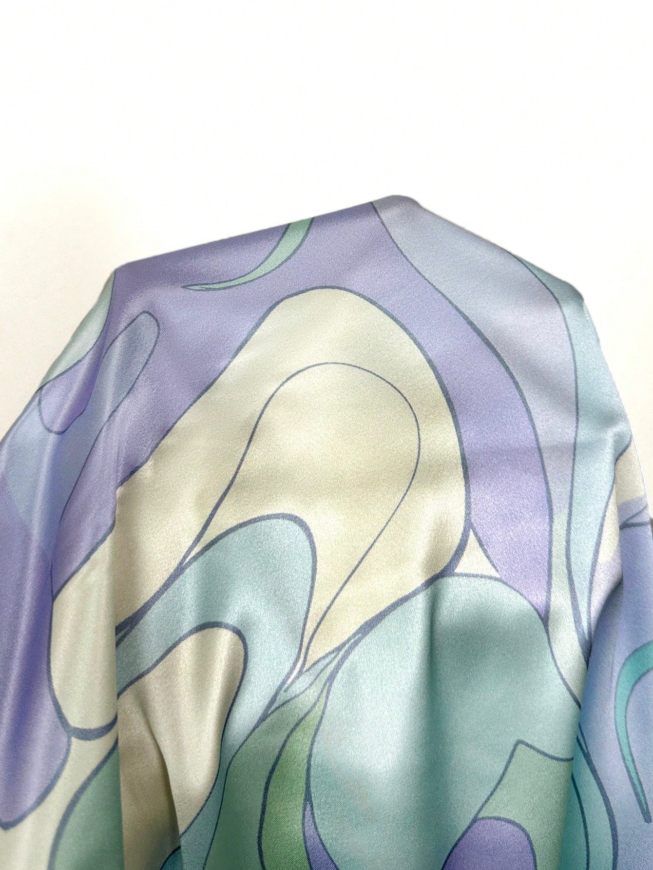 Aloruh Women's Vacation Halter Neck Asymmetric Hem Abstract Print Dress Summer Outfits Clothes Beach Boho Tropical Sexy Modest Light Blue And White