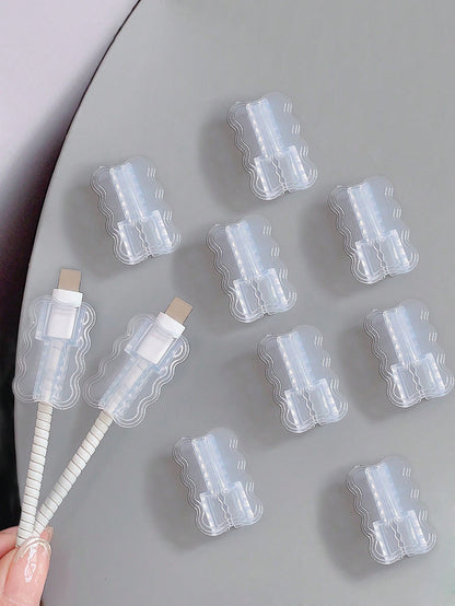 Anti-Break And Anti-Open Glue Transparent Data Cable Protector Charger Protector