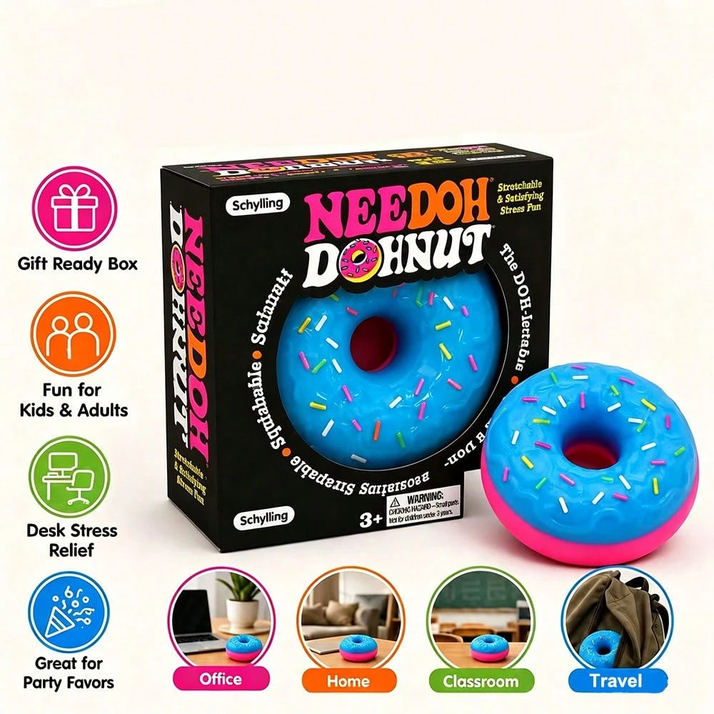 asmodee 1pc Schylling NeeDoh Stress Relief Squeeze Toy, Anxiety Relief, Suitable For Office Relaxation/Home Entertainment, Affordable And Fun, Great Choice For Graduation Gift, Wedding Gift, Toy, Bag