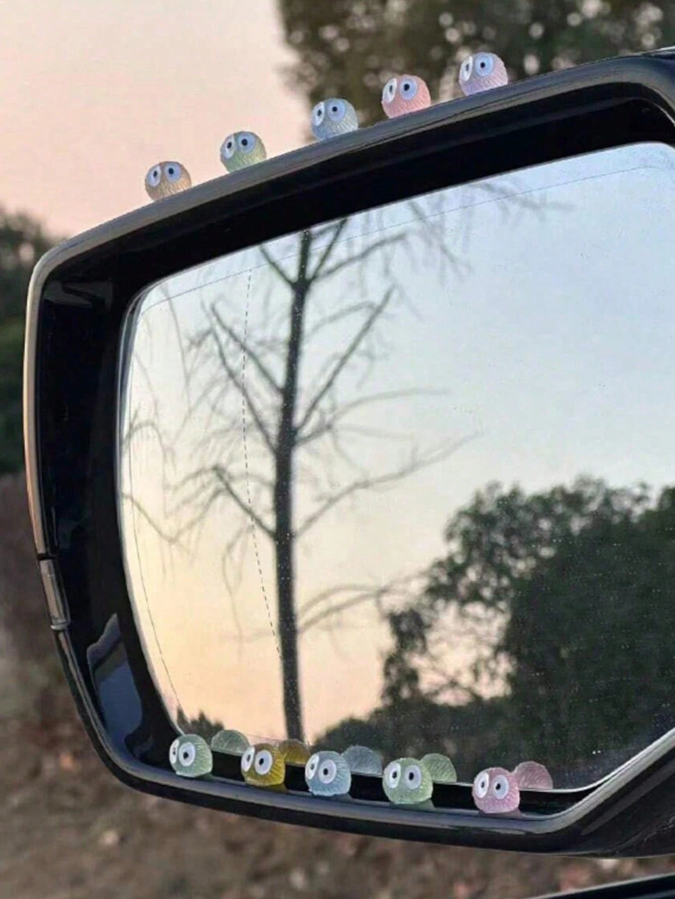 Assorted Luminous Coal Ball Car Interior Decor, Fit For Dashboard, Rearview Mirror, Window Trim, Small Car Accessories, Electric Vehicle Decor, Electric Scooter, Motorcycle Rearview Mirror Decor, Moto
