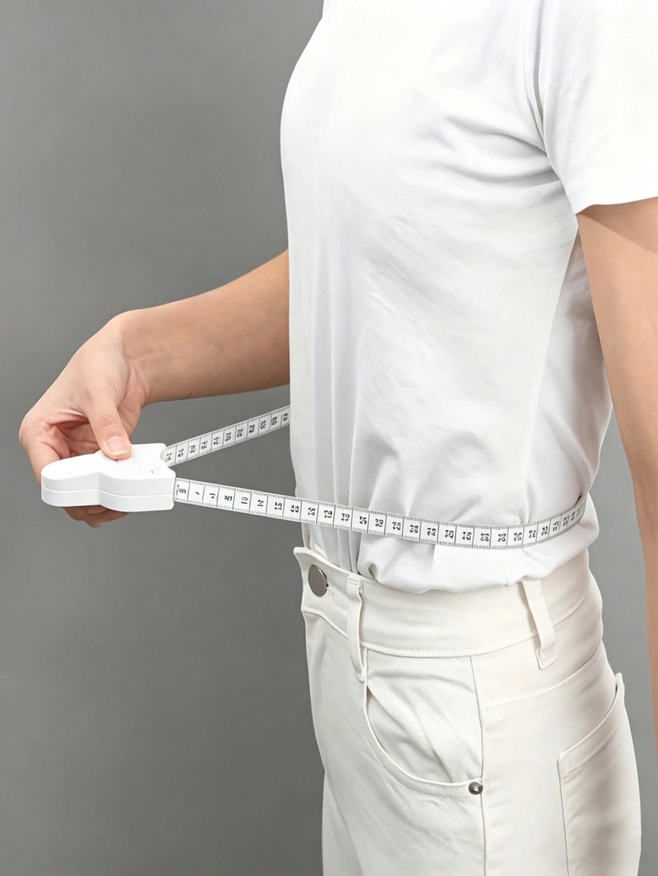 Automatic Retractable Body Measuring Tape, Lockable Self-Tightening Measuring Tape, High Precision Body Measuring Ruler, Portable Waist, Hip, Thigh, Abdomen Measuring Tool, Soft Flexible Body Measurin