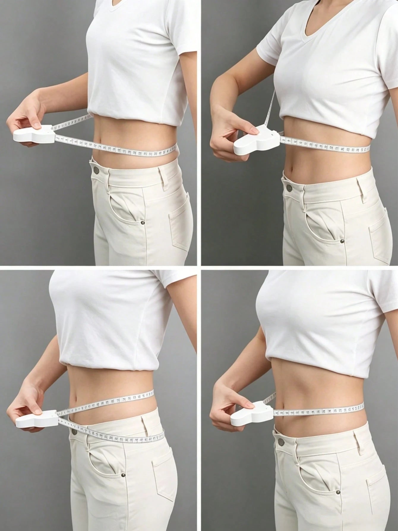 Automatic Retractable Body Measuring Tape, Lockable Self-Tightening Measuring Tape, High Precision Body Measuring Ruler, Portable Waist, Hip, Thigh, Abdomen Measuring Tool, Soft Flexible Body Measurin