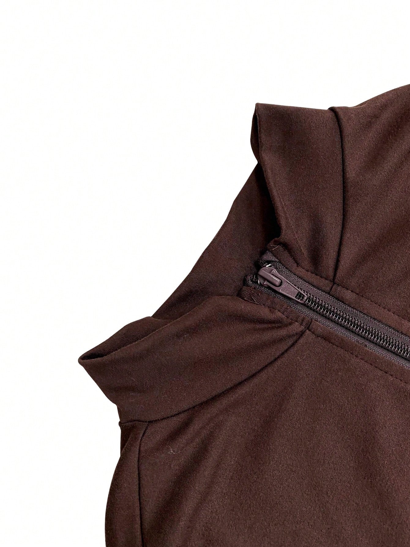 Autumn/Winter European And American Style Women's Fashion Zip-Up Cardigan, Fitted Top And Loose Wide-Leg Pants Set Spring Elegant Summer Brown