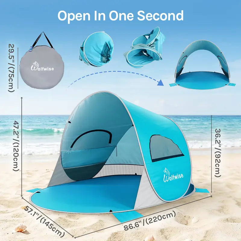 Beach Tent Sun Shelter Indoor Playhouse Canopy Cabana Camping Outdoor Folding outdoorfun #SummerVibes,summerwins