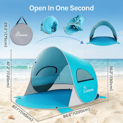 Beach Tent Sun Shelter Indoor Playhouse Canopy Cabana Camping Outdoor Folding outdoorfun #SummerVibes,summerwins