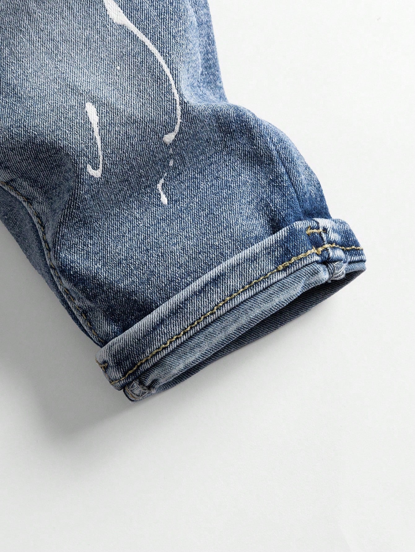 Baby Boy Denim Long Pants, Summer New Casual Cute Playful Style Light Blue Vintage Distressed Denim Color Washed Distressed Process Side Elastic High Waist Fitted Tapered Soft Skin-Friendly Fine Cotto