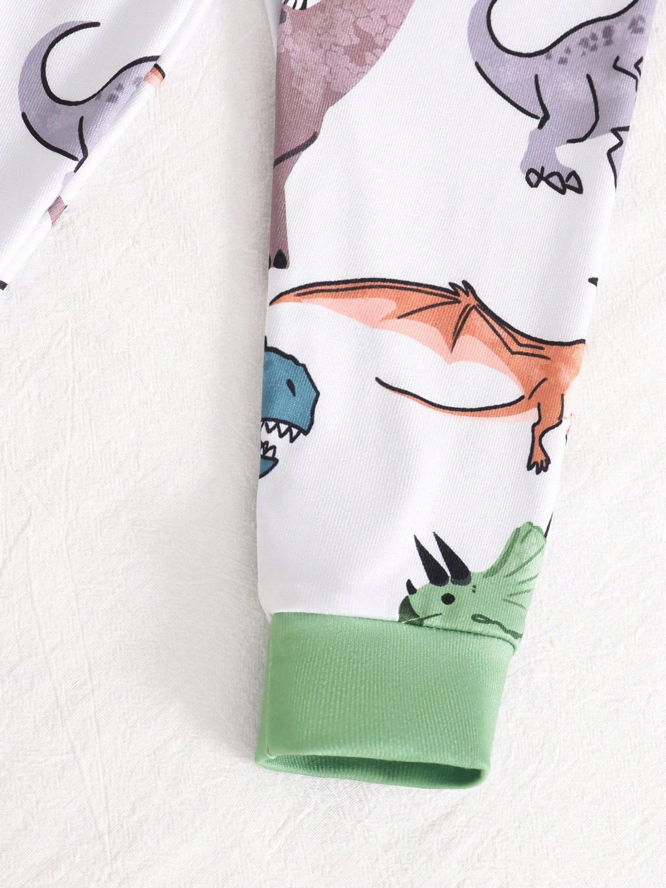 Baby Boys Pajamas 2pcs/Set Cute Dinosaur Print Long Sleeve Long Pants Knit Soft Comfortable Snug Fit Loungewear Set