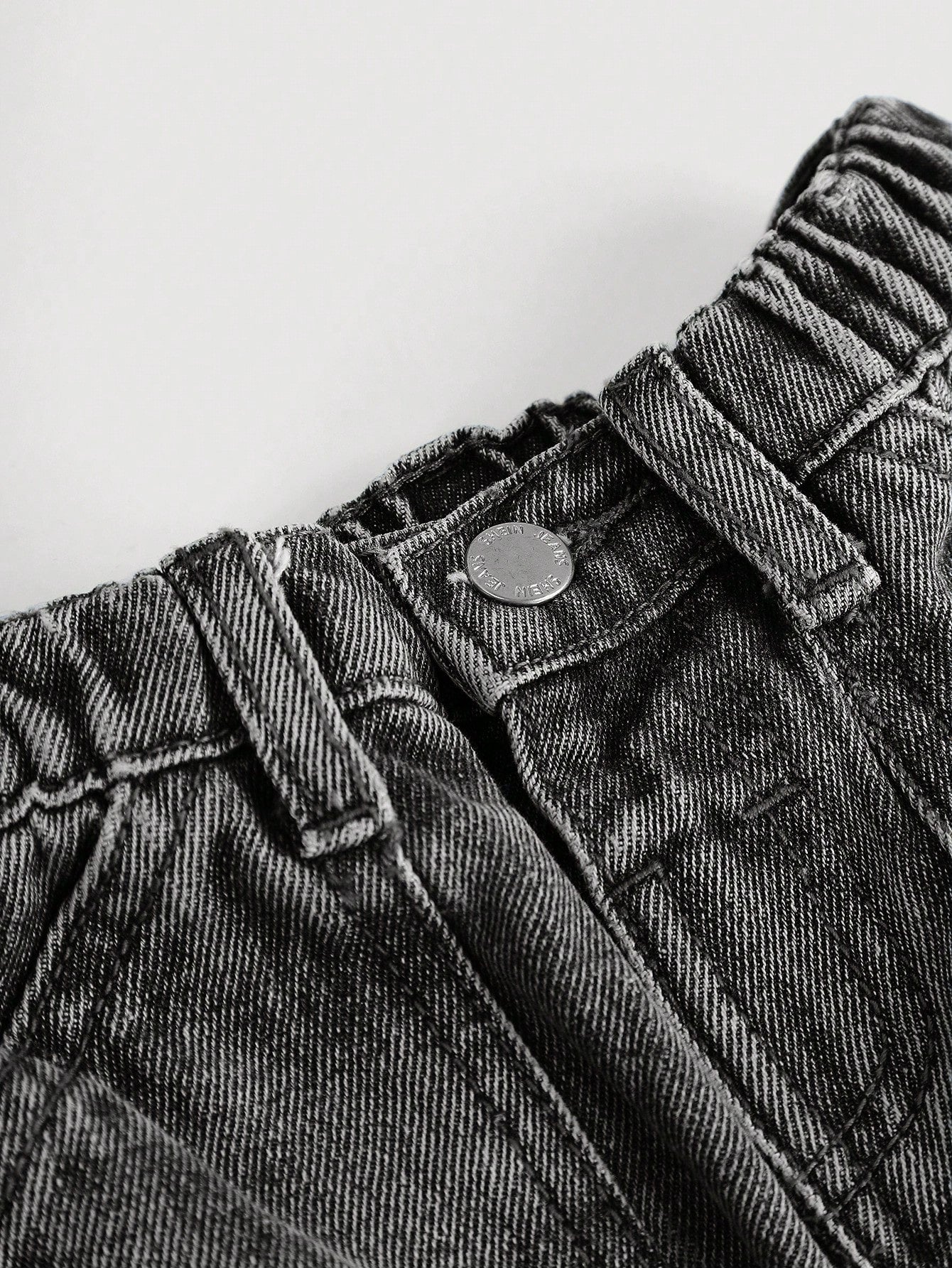 Baby Boys' Stonewashed Retro Cargo Pocket Loose Fit Blue Denim Jeans,Summer Back-To-School Street Life Casual Graphic Street Fashion