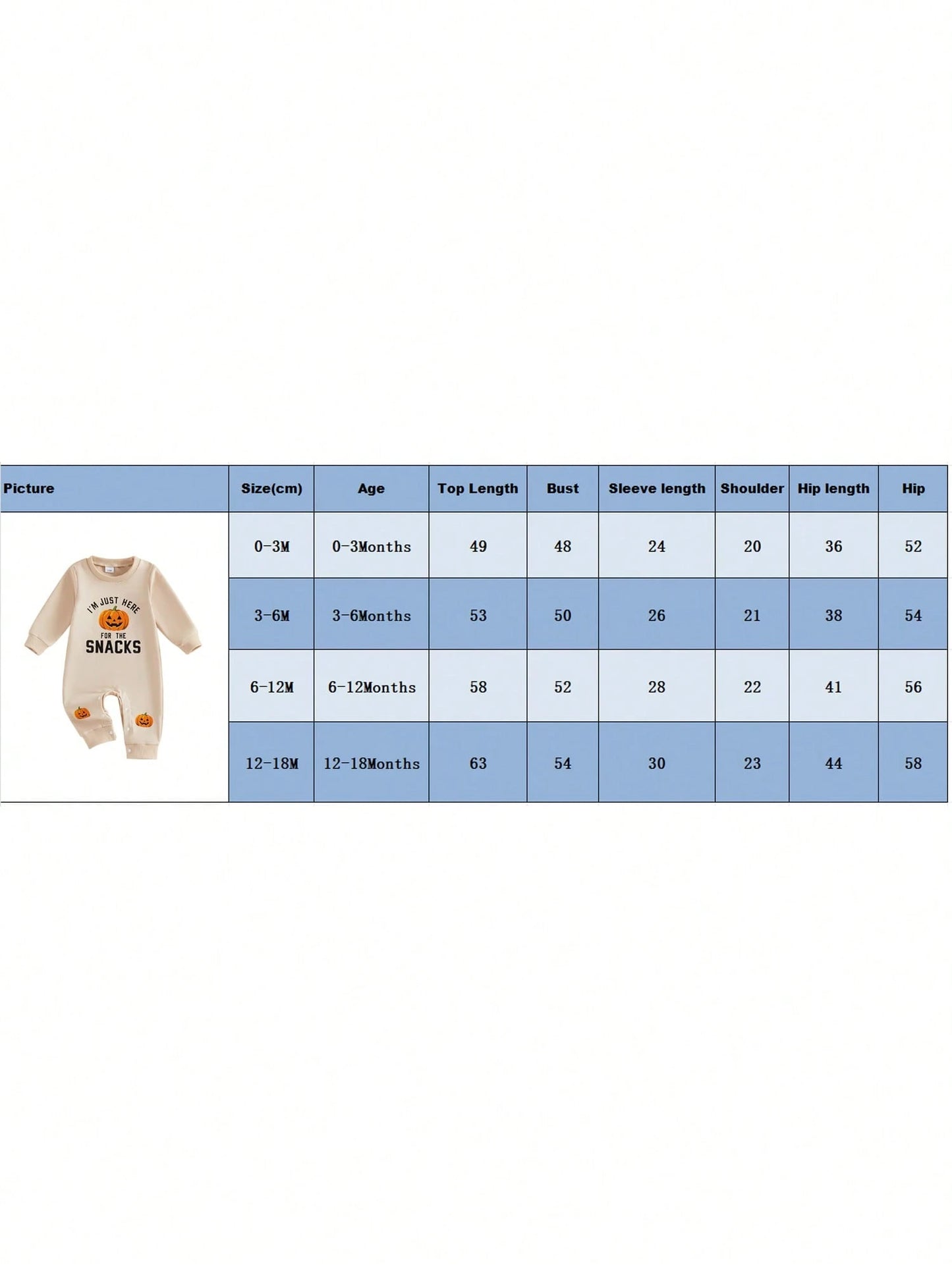 Baby Halloween Sweatshirt Romper Fall Pumpkin Print Long Sleeve Jumpsuit