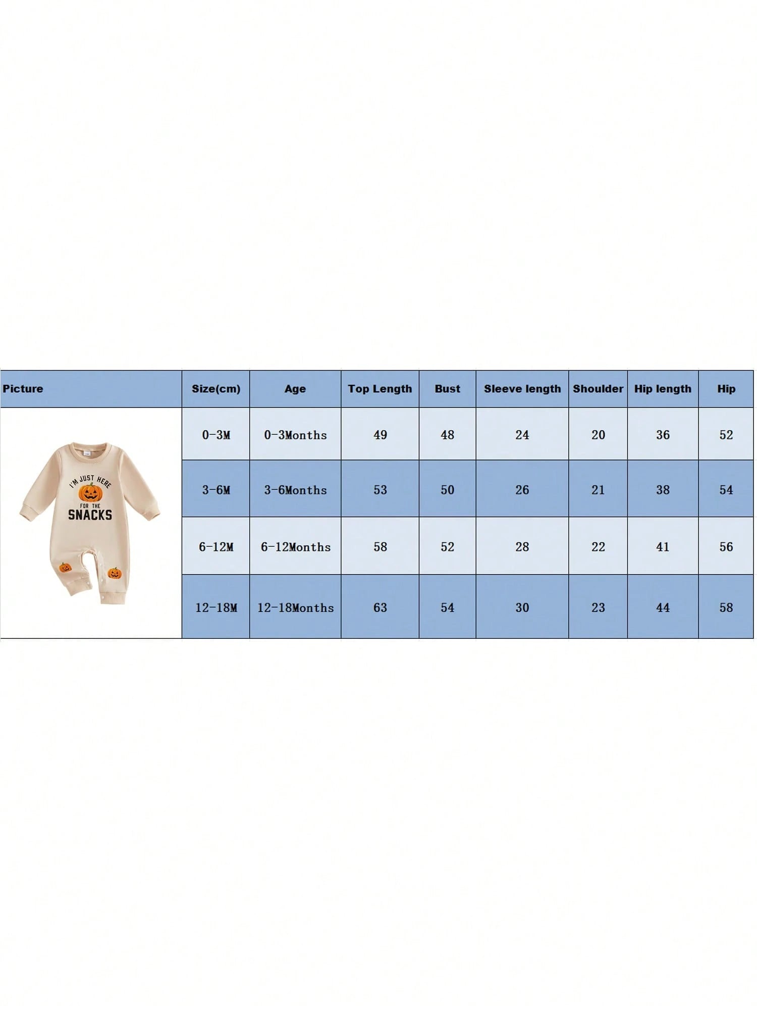 Baby Halloween Sweatshirt Romper Fall Pumpkin Print Long Sleeve Jumpsuit