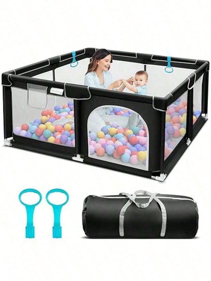 Baby Playpen,Portable Playground,Baby Gate Fence With Soft Breathable Mesh&Anti-Slip Base,Indoor And Outdoor,Baby Playen Activity Center,Newborn Gift