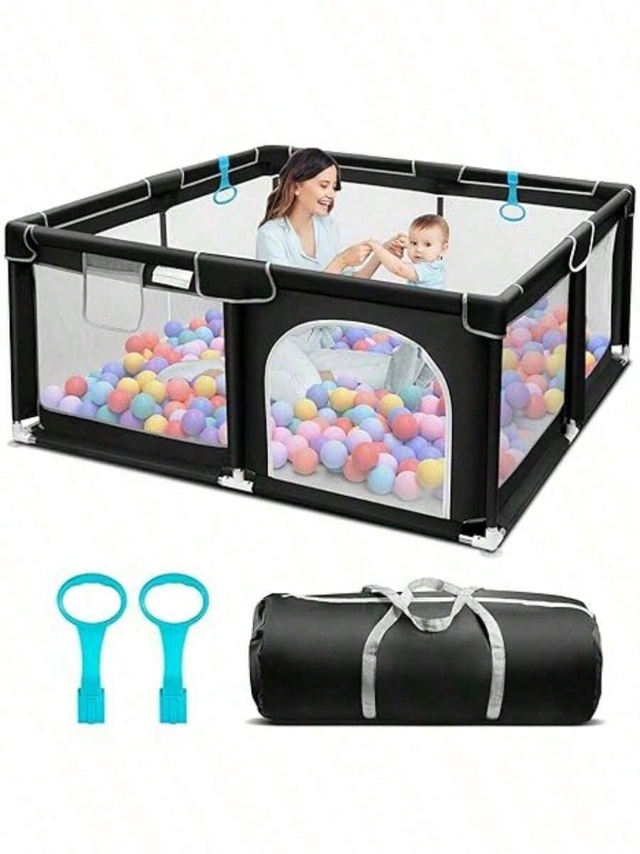 Baby Playpen,Portable Playground,Baby Gate Fence With Soft Breathable Mesh&Anti-Slip Base,Indoor And Outdoor,Baby Playen Activity Center,Newborn Gift