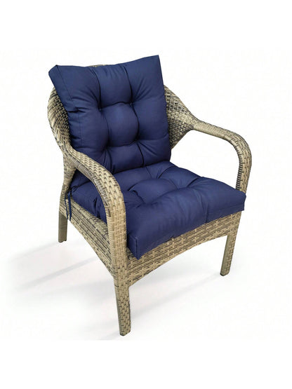 Back Chair Cushion Waterproof Polyester Rocking Chair Cushion With Non-Slip Ties Anti-Fading Deep Seat Chair Cushions, Outdoor Dining Chair Cushion For Patio Cushion Furniture