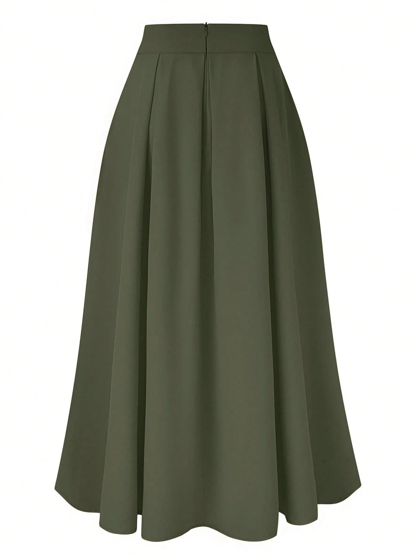 Balvessa Women's Elegant High-Waisted Pleated Maxi Skirt, Spring/Summer Fall