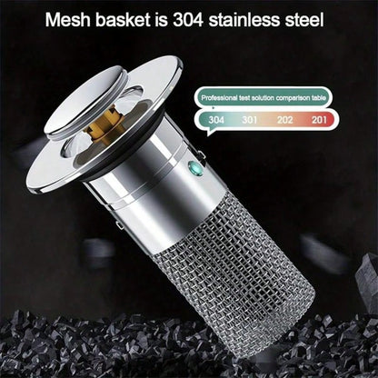 Bathroom Sink Drain Strainer, Pop Up Sink DrainStrain, Bathroom Sink Stopper With RemovableStainless Steel, Filter Basket Hair Catcher HairCatcher