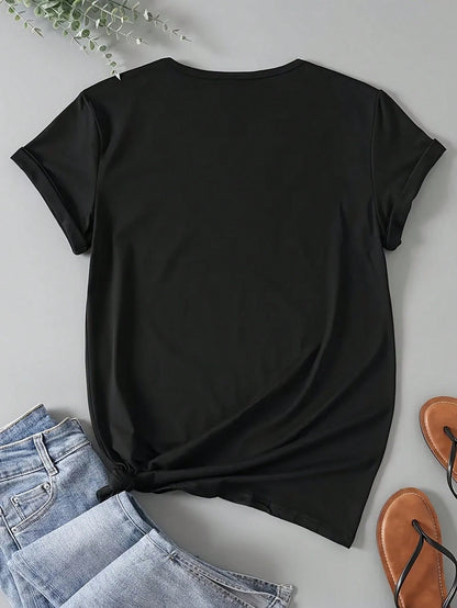 Be Careful Women's Plus Size T-Shirt Shirt Casual 220g Funny Oversized Graphic Short Sleeve 1 Pcs Tee Novelty Crew Neck Top 100% Polyester