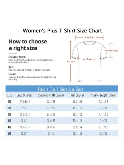 Be Careful Women's Plus Size T-Shirt Shirt Casual 220g Funny Oversized Graphic Short Sleeve 1 Pcs Tee Novelty Crew Neck Top 100% Polyester