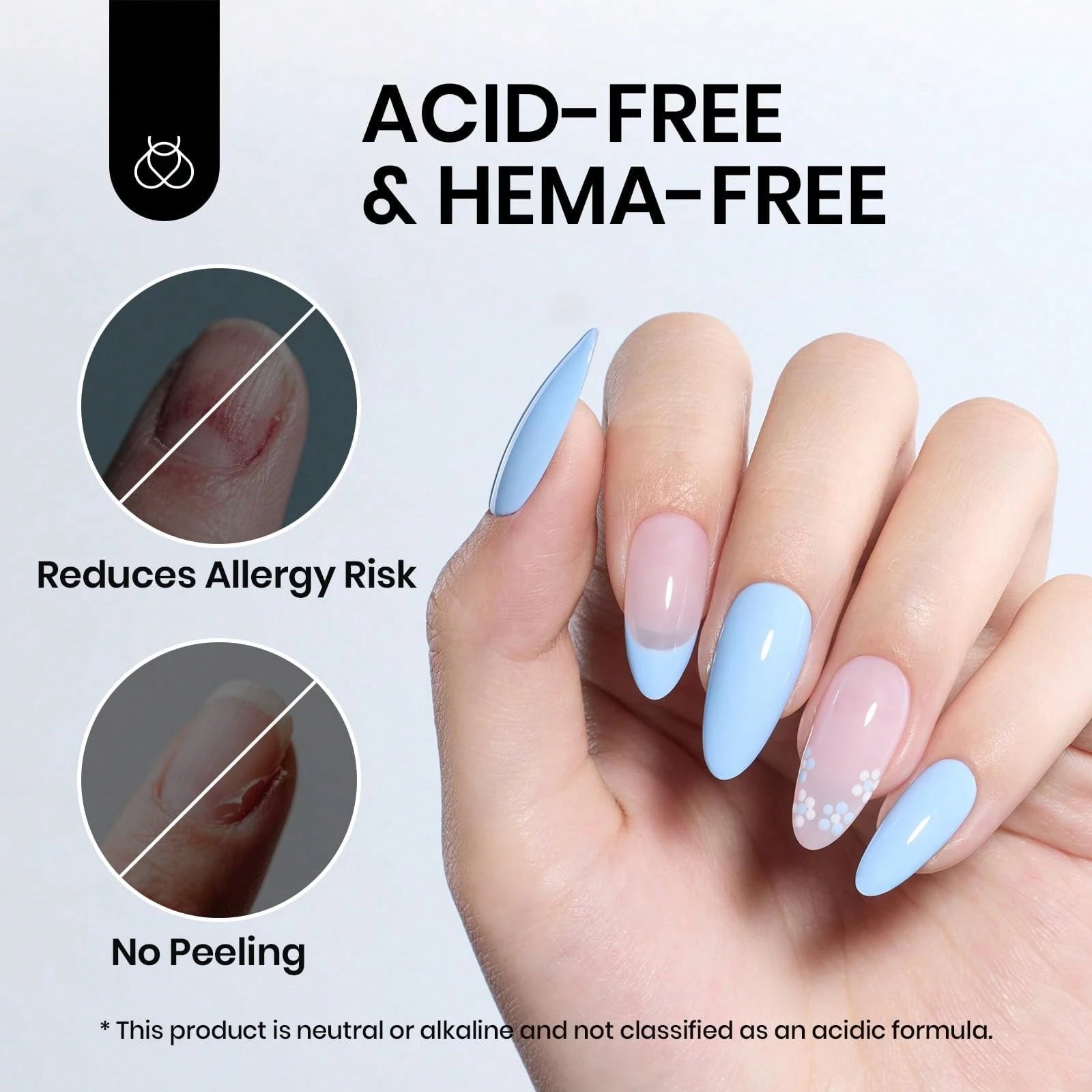 Beetles 2Pcs 15ml Acid-Free HEMA-Free Nail Dehydrator & Primer, Long-Lasting Bond Prep For Gel & Acrylic Nails