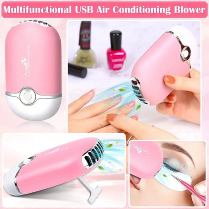 Beginner's Easy Set [215-Piece Set] Eyelash Extension Product Set, Suitable For Beginners To Use. USB Air Conditioner Blower, 2 Eyelash Tweezers, 100 Eyelash Cotton Swabs, 50 Eyelash Brushes, 100 Ring