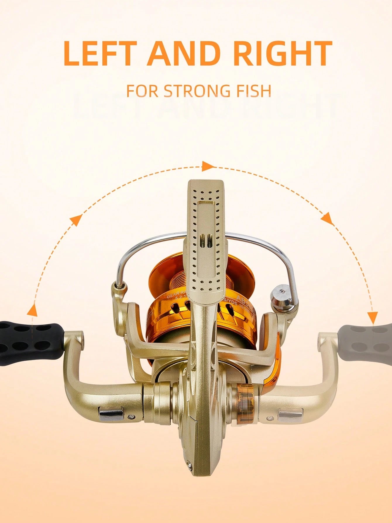 BILLINGS Spinning Reel,1000-7000 Spinning Fishing Reels For Saltwater Freshwater,8KG Max Drag With LightWeight Spool,5.2:1 Gear Ratio, Fold Rocker Left/Right Interchangeable