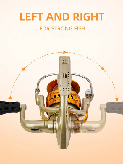 BILLINGS Spinning Reel,1000-7000 Spinning Fishing Reels For Saltwater Freshwater,8KG Max Drag With LightWeight Spool,5.2:1 Gear Ratio, Fold Rocker Left/Right Interchangeable